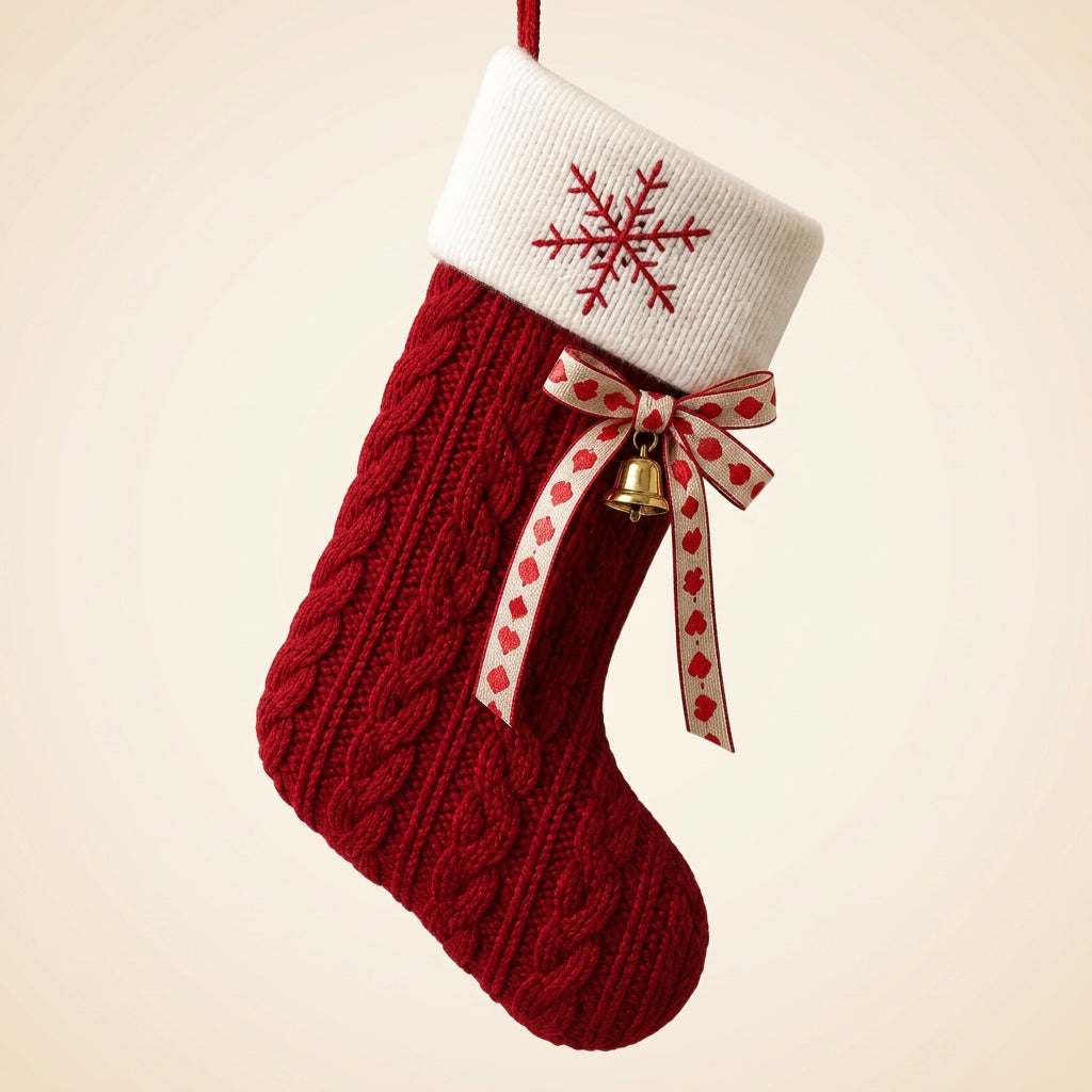 Chaussette de Noël décorative à suspendre