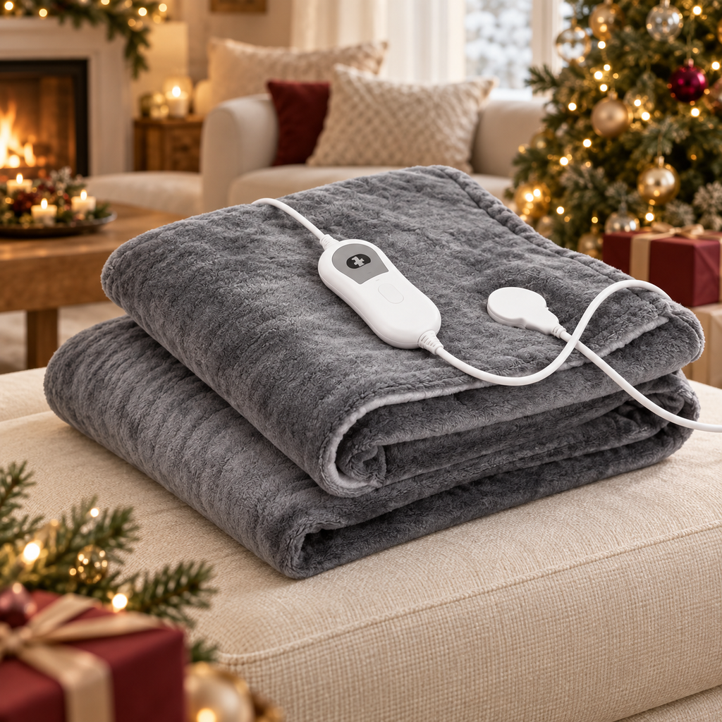 Couverture Chauffante en Flanelle Douce