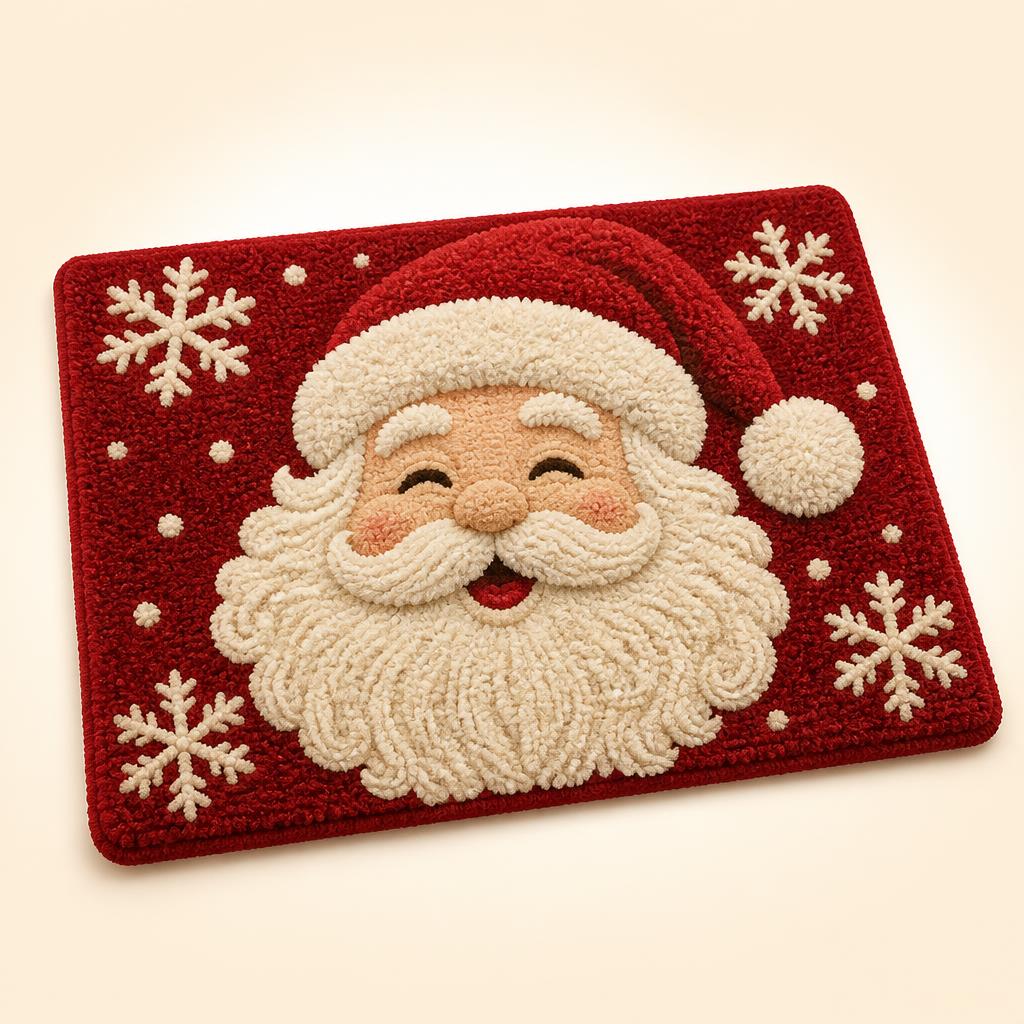 Tapis de Noël motif Père Noël