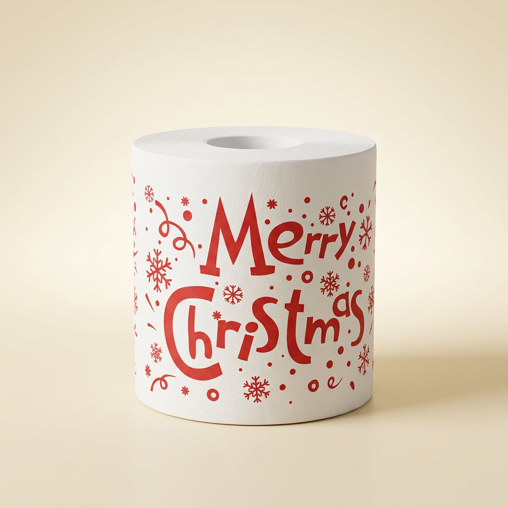 Papier toilette de Noël Merry Christmas
