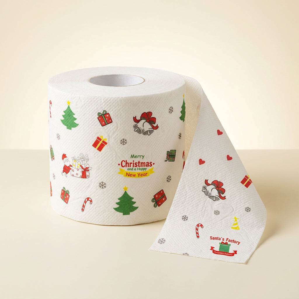 Papier toilette de Noël Santa's Factory