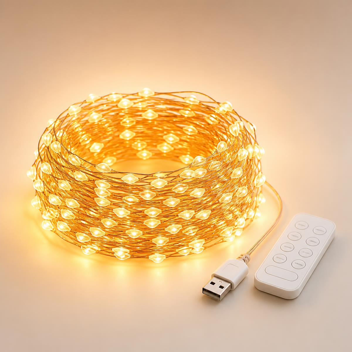 Guirlande lumineuse LED Lumière blanc chaud